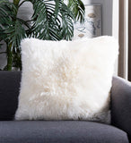 Safavieh Arctic Sheepskin Pillow White DEC704A-2020-SET2