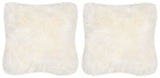 Safavieh Arctic Sheepskin Pillow White DEC704A-2020-SET2