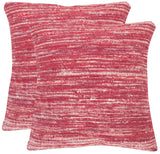 Safavieh Eloise Pillow Pixie Red DEC800F-2020-SET2