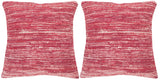 Safavieh Eloise Pillow Pixie Red DEC800F-2020-SET2