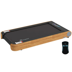 English Elm Soozier Walking Pad Treadmill with Bluetooth Speaker and Wood Grain Finish for Home Office W2225P217047