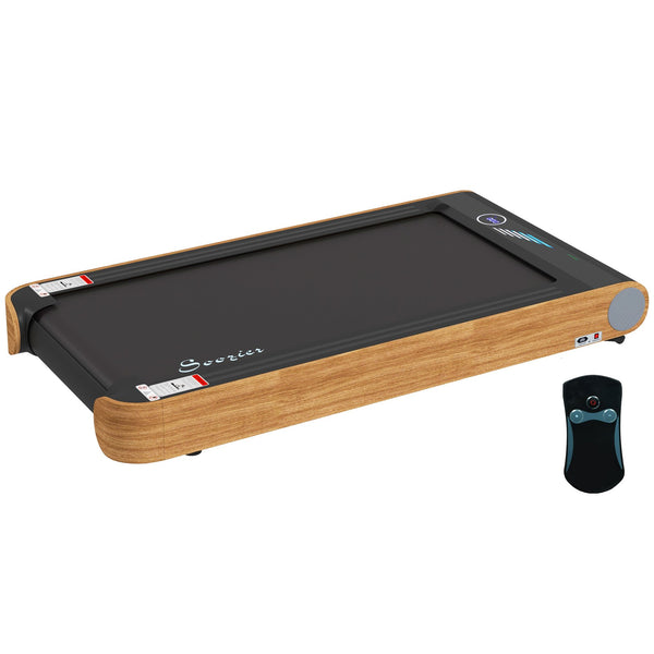 English Elm Soozier Walking Pad Treadmill with Bluetooth Speaker and Wood Grain Finish for Home Office W2225P217047