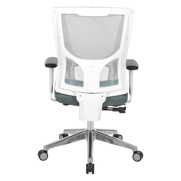OSP Home Furnishings Progrid® Breathable Mesh Mid Back Office Chair with Lumbar Support and Ergonomic Tilt 95672-2M