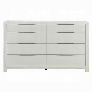 English Elm Modern Five-Drawer Storage Chest with Full-Extension Dovetail Drawers and Sleek Metal Handles, 38W Beige 67 L x 20 W x 43 H B2741P405637