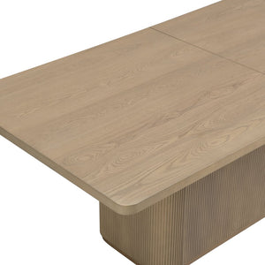 English Elm Christopher Knight Home® - 84" Rectangular Dining Table - Solid Wood & Mdf, Seats 6-8, Versatile For Dining Or Office Use N771P296162A_N771P296163A