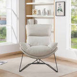 OSP Home Furnishings Ryedale Lounge Chair Cream