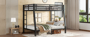 English Elm Twin Xl Solid Pine Loft Bed with Built-in Led Lighting and Storage Shelves W1580S00389