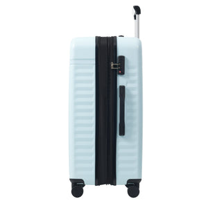 English Elm Luggage Set 5 Piece Abs Hardside Expandable Spinner Wheels Tsa Lock Travel Bags Light Blue N732P326115N