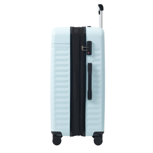 English Elm Luggage Set 5 Piece Abs Hardside Expandable Spinner Wheels Tsa Lock Travel Bags Light Blue N732P326115N