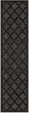 Nourison Easy Care NES01 Machine Made Flat Weave Solid Border Indoor/Outdoor Modern Outdoor Rug Charcoal Black, Charcoal Black 84% Polypropylene,16% Polyester 99446934932