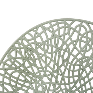 English Elm Christopher Knight Home® - Neiman Outdoor Dining Chair Set of 2 with Weather-Resistant Iron Frame and Perforated Diamond Design Green N775P256374G