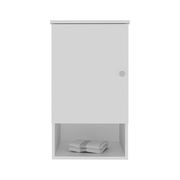 English Elm Medicine Cabinet Porto White - Engineered Wood Bath Storage, Soft-Close Door, 3 Shelves, Slim Design B092P238698