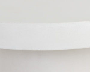 Sunpan Brando Round Coffee Table - Urban Contemporary Design in Natural Concrete for Modern Spaces White