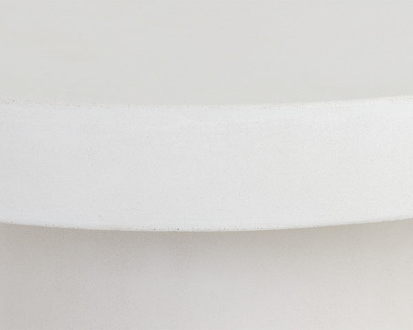 Sunpan Brando Round Coffee Table - Urban Contemporary Design in Natural Concrete for Modern Spaces White