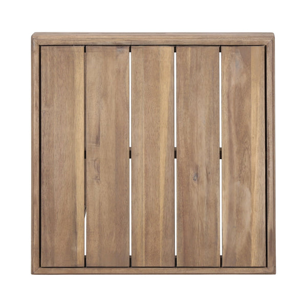 English Elm Christopher Knight Home® - WESTCHESTER Acacia Side Table Brown Rustic Outdoor Accent Table 20x20x15.75 Durable Patio Charm 69077.00BBGE