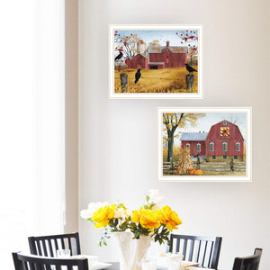 English Elm Trendy Decor 4u Billy Jacobs Autumn Barn 2 Piece White Framed Farmhouse Wall Art B067P254076