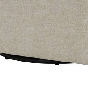 English Elm Torrance Swivel Accent Chair with Antique Brass Nailhead Trim for Modern Living Beige B050P451389