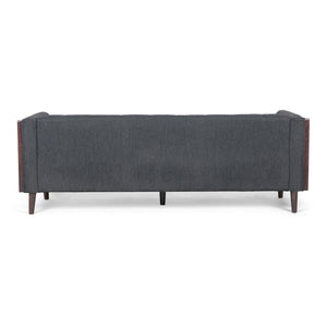English Elm Christopher Knight Home® - 3-Seater Charcoal Fabric Sofa - Mid-Century Modern Style With Plush Comfort & Durable Design 69871.00ACHAR_69871.00BCHAR