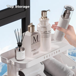 English Elm 4-Tier Laundry Hamper Sorter with Wheels - Removable Rolling Baskets, Space-Saving White Organizer for Small Rooms W3101P335166