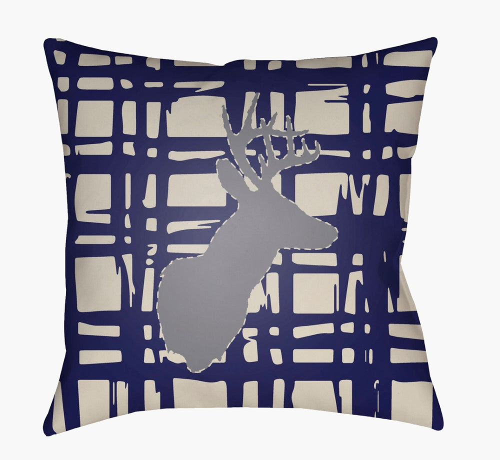 Livabliss Deer Rustic Woven Accent Pillow with Nature Motif for Farmhouse and Cabin Decor DEER002-2020
