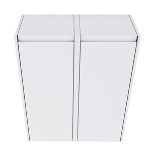 English Elm 12" Bathroom Side Cabinet - Sleek Wall-Mounted Design With Soft-Close Doors For Organized Storage W999S00278