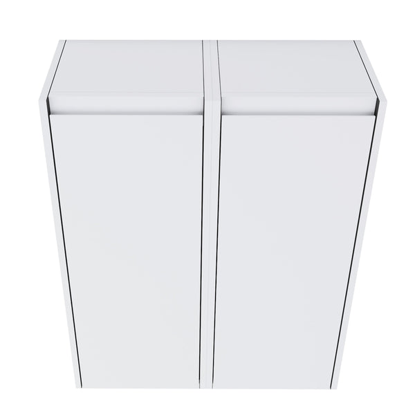English Elm 12" Bathroom Side Cabinet - Sleek Wall-Mounted Design With Soft-Close Doors For Organized Storage W999S00278