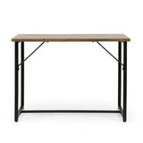 Christopher Knight Home® - Noble House - Vinton Modern Industrial Handmade Mango Wood Console Table, Honey Brown and Black