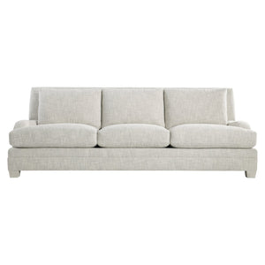 Bernhardt Bernhardt Rollins Fabric Sofa With Plush Feather-Down Cushions, Low-Profile Arms, Weathered Bone Finish (96"W) - Made to Order P7107A