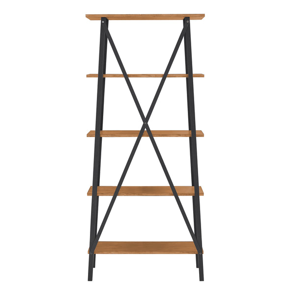 Homelegance By Top-Line Alastor Rustic X-Base 32-inch Bookcase Natural MDF