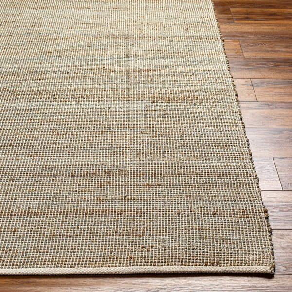 Livabliss Demi Handwoven Jute Flatweave Area Rug Natural Fiber Bohemian Rustic Living Room Accent Pale Blue, Ligh 5' x 7'6" DEM2301-576