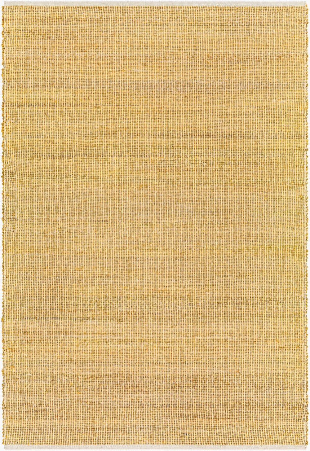 Livabliss Demi Handwoven Jute Flatweave Area Rug Natural Fiber Accent for Entryways and Bohemian Rooms Mustard, Cream 9' x 12' DEM2302-912