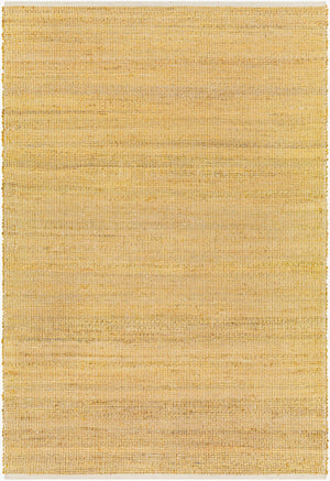Livabliss Demi Handwoven Jute Flatweave Area Rug Natural Fiber Accent for Entryways and Bohemian Rooms Mustard, Cream 9' x 12' DEM2302-912