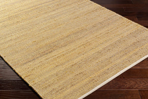 Livabliss Demi Handwoven Jute Flatweave Area Rug Natural Fiber Accent for Entryways and Bohemian Rooms Mustard, Cream 9' x 12' DEM2302-912