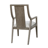 Scott Living Home Griffith Sling Back Arm Chair Gray with Light Wood Finish P367DJ261 Pulaski Furniture