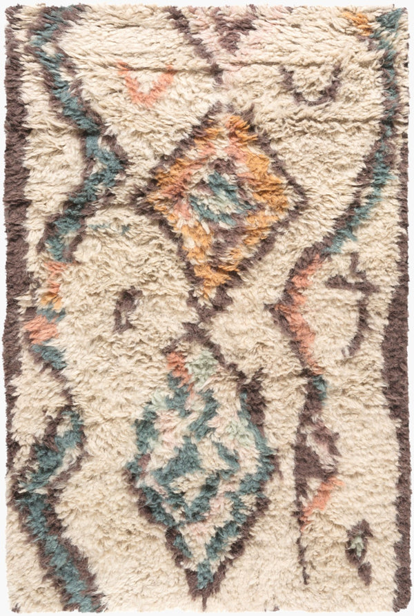 Surya Denali Handmade Rug - Luxurious 2' X 3' Premium Wool, Durable & Timeless Design For Your Home Beige Wool Den5002-23