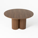 VIG Furniture Modrest Depew - Mid-Century Modern Walnut Round Dining Table VGDWJ3646-1-WAL