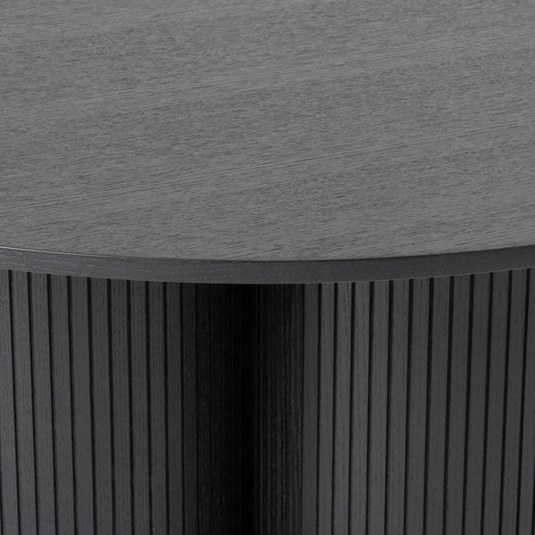 VIG Furniture Modrest Depew - Mid-Century Modern Black Oak Round Dining Table VGDWJ3646-1-BLK