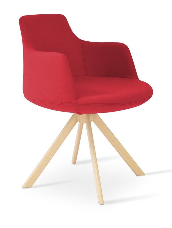 Soho Concept Dervish Sword Dining Armchair In Camira Era Fabric - Stylish Comfort With 10-year Guarantee! Natural,Red  Soho-concept-dining-chair-02587