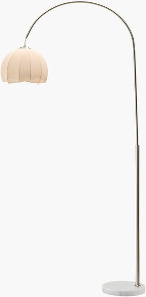 Livabliss Desota Art Deco Iron Task Floor Lamp with Linen Shade for Reading or Office DES-001