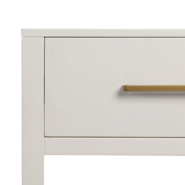 Kirby Nightstand, White Salt Flat - Kirby Nightstand White SFKIRBNST00WH Malouf