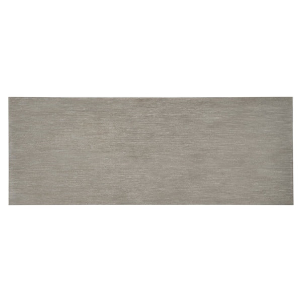 Bernhardt Bernhardt Foundations 102" Dining Table — Solid Acacia Light Shale Top & Brushed Stainless Legs, Modern Rustic Elegance 306224