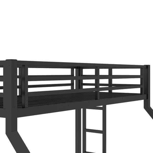 English Elm Metal Twin Xl Over Queen Bunk Bed For Teens & Adults - Space-Saving, Sturdy & Noise-Reducing Design! W1580P243343