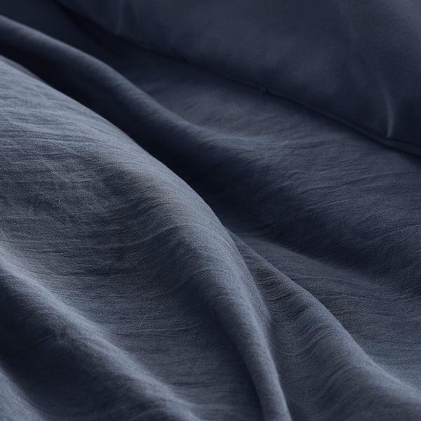 JLA Home Comfort Spaces - Soft Pinch-Pleat Comforter Set with Pre-Washed Microfiber, Plush Year-Round Warmth & Durable Texture Navy AM10-0398