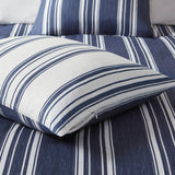 Intelligent Design Cobi Farm House Striped Reversible Comforter Set CSP10-1481 Navy