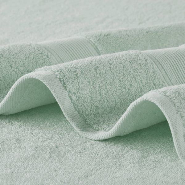 JLA Home Madison Park Signature - Ultra-Soft premium 100% long-staple cotton towels — 800 GSM plush, antimicrobial, Oeko-Tex certified comfort Seafoam MPS73-528