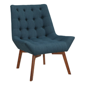 OSP Home Furnishings Shelly Tufted Chair Azure