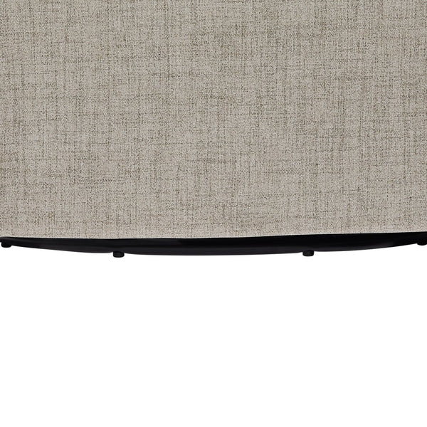 English Elm Solitude Skirted Swivel Accent Chair with Channel Tufting, Durable Polyester, 360° Metal Swivel, Plush Coil Seat Ivory B050P390590