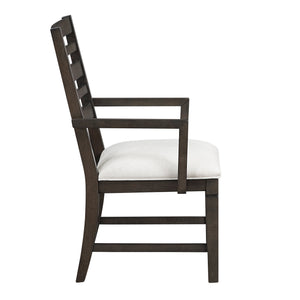 English Elm Classic 7-Piece Dining Set In Dark Espresso Finish With Extendable Table & Comfortable Chairs B011S01904