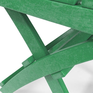 English Elm Seaview Recycled Hdpe Outdoor Folding Side Table Uv Resistant Patio Deck Use Green B2745P409726