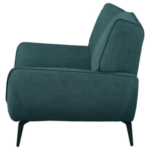 English Elm Grenada Mid-century Wingback Accent Chair with Flared Arms and Tapered Metal Legs B062P440062